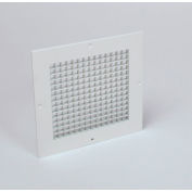 American Louver Eggcrate Return Grille, Surface Mount, 8" x 8", White, PK5