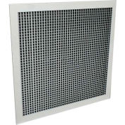 American Louver Sight Guard Return Grille W/ 45 Degree Sight Proof Core, 22" x 22", White