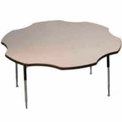Activity Table - Flower - 60" Diameter, Standard Adj. Height, Gray Nebula
