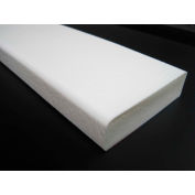 Flat Surface Bumper Guard, Self-Adhesive, Type S1, 39-3/8"L x 2-7/8"W x 13/16"H, All-White