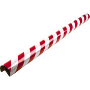 90-Degree Reflective Bumper Corner Guard, Self-Adhesive, Type A+, 39-3/8"L, Red/Silver