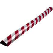 Flat Surface Reflective Bumper Guard, Self-Adhesive, Type C+, 39-3/8"L, Red/Silver