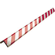 Extra Thick Reflective Bumper Corner Guard, Self-Adhesive, Type H+, 39-3/8"L, Red/Silver