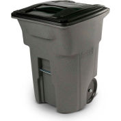 Toter Heavy Duty Two-Wheel Trash Cart, 96 Gallon, Dark Cool Grey - ANA96-00GRY