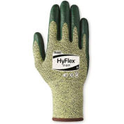 HyFlex® Cut Resistant Gloves, Ansell 11-511, Green Nitrile Palm Coat, Size 9, 1 Pair