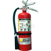Potter-Roemer Fire Extinguisher, 5 lb,  ABC Dry Chemical, Red, 4-4/4x15-1/4