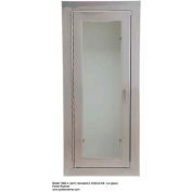 Potter Roemer Alta SS Fire Extinguisher Cabinet, Tempered Glass Window, Fully Recessed , 4"D