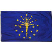 3X5 Ft. 100% Nylon Indiana State Flag