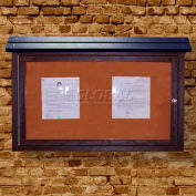 Polly Products Medium Message Center - 1 Sided/No Post, Brown, 40"W x 30"H