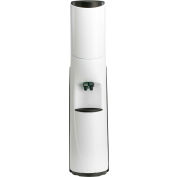 Aquaverve Pacifik Model Commercial Room Temp/Cold Bottled Water Cooler - White W/ Black Trim