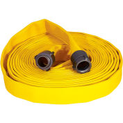 Armored Textiles N56H25FX450N JAFX4 4 Ply Fire Hose, 2.5" X 50 Ft, 330 PSI, Yellow