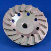 Edmar Abrasive Company 00866B Segmented Turbo Cup Grinding Wheel 4-1/2" x 5/8"-11 Diamond