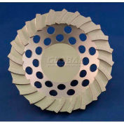 Edmar Abrasive Company 00869A Segmented Turbo Cup Grinding Wheel 7" x 5/8"-11 Diamond