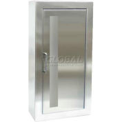 Activar Inc. SS Fire Extinguisher Cabinet, Vertical Acrylic Window Surface Mount,
