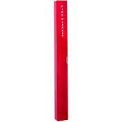 Royal Series Fire Blanket & Cabinet, Roller Type, 6-1/2" W x 4-1/2" D x 68"H, Red, 9519S21