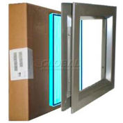 Louver & Steel Beveled Vision Lite VLFEZ2430B WS PAK, 24" X 30", WireShield Fire & Safety Glaze
