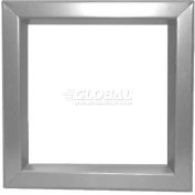 Steel Beveled Vision Lite For 1" Glazing VLFEZIG2430G01, 24" X 30", Gray Primered