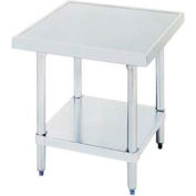 Advance Tabco&#174; Equipment Stand W/ Undershelf, 430 Stainless Steel Top, 30&quot;W x 30&quot;D