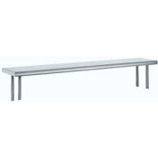 Advance Tabco OTS-12-36 18 Gauge Table-Mounted Shelf 430 Stainless Steel - Single Deck 36"W x 12"D