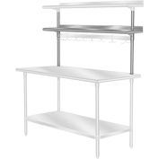 Advance Tabco PT-15R-36 Table-Mounted Shelf - Stainless Steel Single Deck - 36"W x 15"D