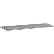 Advance Tabco PT-18-84 18 Gauge Table-Mounted Shelf 430 Stainless Steel - Single Deck 84"W x 18"D