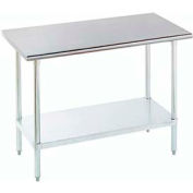 Advance Tabco Workbench W/Adjustable Undershelf, 16 Ga. 430 Series Stainless, 36"Wx24"D