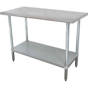 Advance Tabco SLAG-306-X 16 Gauge Work Table 430 Stainless Steel - Adjustable Undershelf 72"W x 30"D