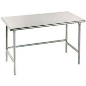 Advance Tabco TMS-3010 16 Gauge Work Table 304 Stainless Steel - with Crossrails 120"W x 30"D