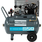 Atlas Copco CR2-SS-24GH-115V 1PH 2HP Single-Stage Horizontal Compressor - 135 PSI - 115 Volts