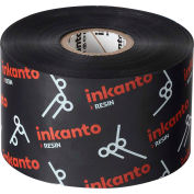 Inkanto AXR 8 Heat Resistant Resin Ribbons, 52mm W x 450m L, Black, 10 Rolls/Case