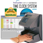 Amano Time Guardian® Automated Time Clock Hand Punch System, Gray, HP