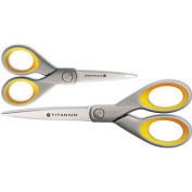 Westcott® Titanium Bonded Scissors Set, 5"L and 7"L Straight, 2/Pack