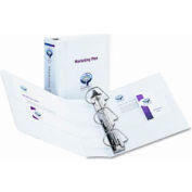 Durable Slant Easy Insert Ring View Binders, 4" Large Capacity, White