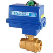 BI-TORQ 1/4" 2-Pc Brass NPT Ball Valve W/NEMA 4 115VAC/4-20mA Positioner