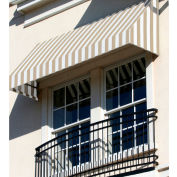 Awntech CN43-8LW, Window/Entry Awning 8' 4-1/2"W x 3'D x 4' 8"H Linen/White