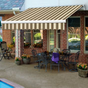 Awntech MM14-EXE-BRTW Retractable Awning Manual 14'W x 10"H x 10'D Brown/Tan