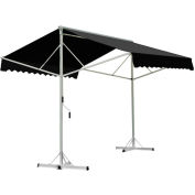 Awntech RICH10-K, Retractable Awning Free Standing Manual 10'W x 16'D x 8'H Black