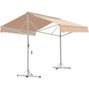 Awntech RICH10-LPIN, Retractable Awning Free Standing Manual 10'W x 16'D x 8'H Linen