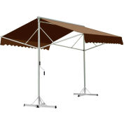 Awntech RICH12-BR, Retractable Awning Free Standing Manual 11' 6"W x 16'D x 8'H Brown