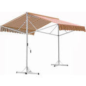 Awntech RICH12-BT, Retractable Awning Free Standing Manual 11' 6"W x 16'D x 8'H Burgundy/Tan