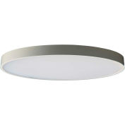 Amax Lighting 7" Round Convex LED Flush Mount Light 15W, 120V to 277V, 3000K, White