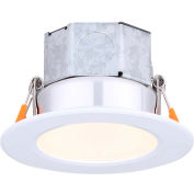 Amax Lighting 4" Round LED Veloce Recess Down Light, 10W, 120V, 3000K, White