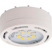 Amax Lighting LEDPL3-WHT LED Puck Light, 12W, 3000 CCT, 1080 Lumens, 82 CRI, White, 3 light kit