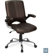 AYC Group Versa Customer Salon Chair - Vinyl-Leather - Coffee
