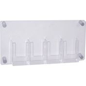 Global Approved 105580, Tri-Fold Brochure Holder, 23"W x 1-1/4"D x 11"H