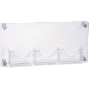Global Approved 105584, Bi-fold Size Brochure Holder, 23"W x 1-1/4"D x 11"H