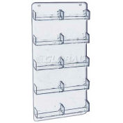 Global Approved 252222 10-Pocket Wall Mount Business Card Holder, 8.5" x 15.75"