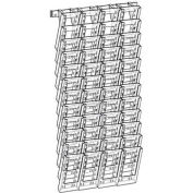 Global Approved 252327 48-Pocket Tri-Fold Size Wall Mount Display, 19" x 38", Acrylic ,1 Piece