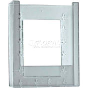 Global Approved 252329 Single Bi-Fold Wall Mount Brochure Holder, 6.25" x 7.875"