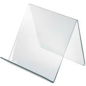 Global Approved 515430 Acrylic Easel W/ 1.75" Lip, 7" x 6.5", Acrylic